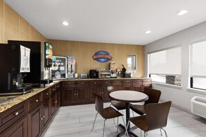 Free daily on-the-go breakfast