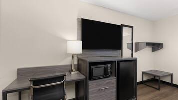 標準客房, 1 張特大雙人床, 無障礙, 非吸煙房 (Roll-In Shower) | 高級寢具、書桌、遮光布/窗簾、免費搖籃/嬰兒床