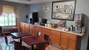 Free daily on-the-go breakfast