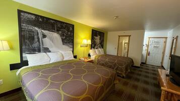 Desk, iron/ironing board, free cots/infant beds, free WiFi