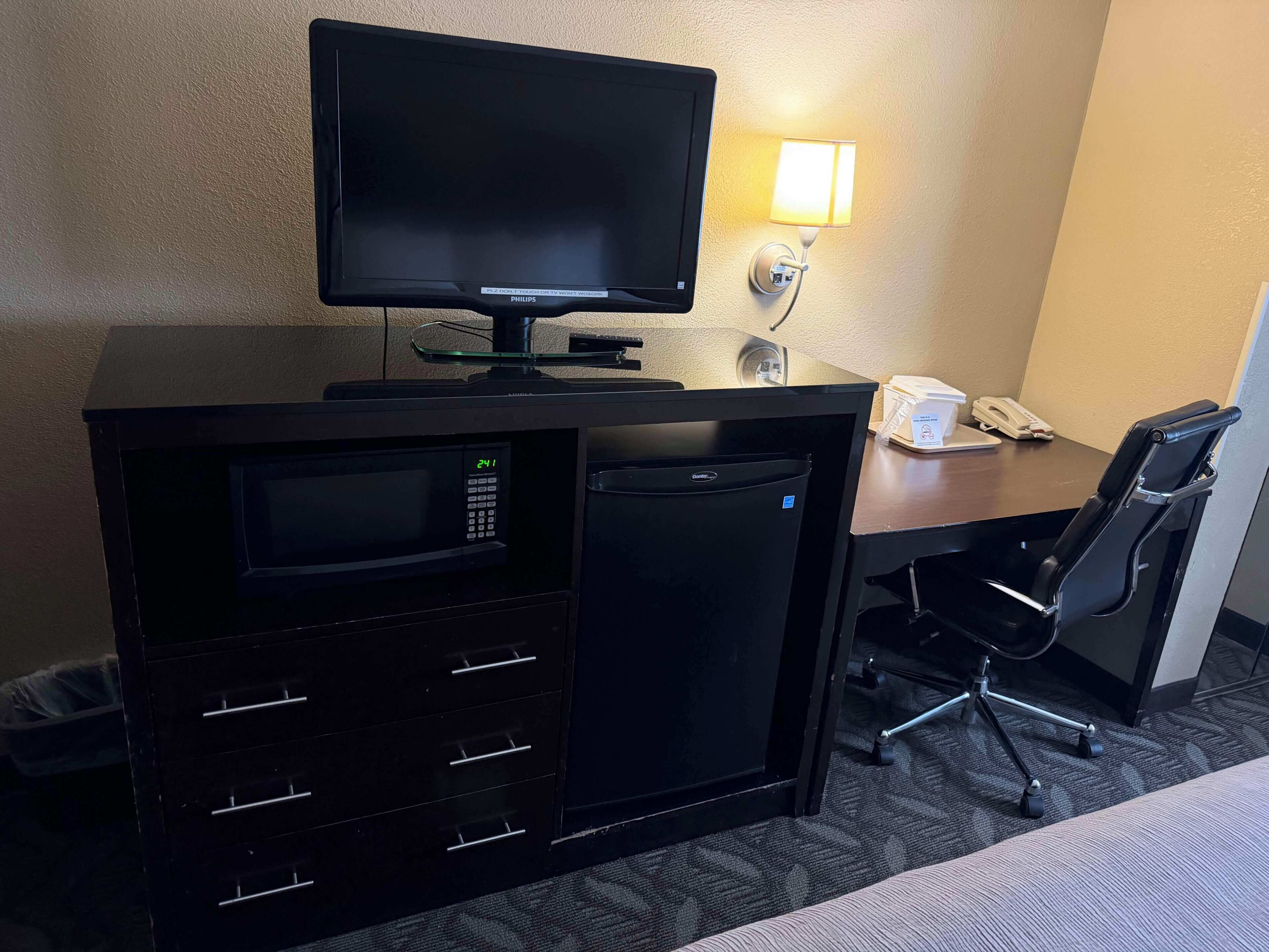 Desk, soundproofing, iron/ironing board, cribs (surcharge)