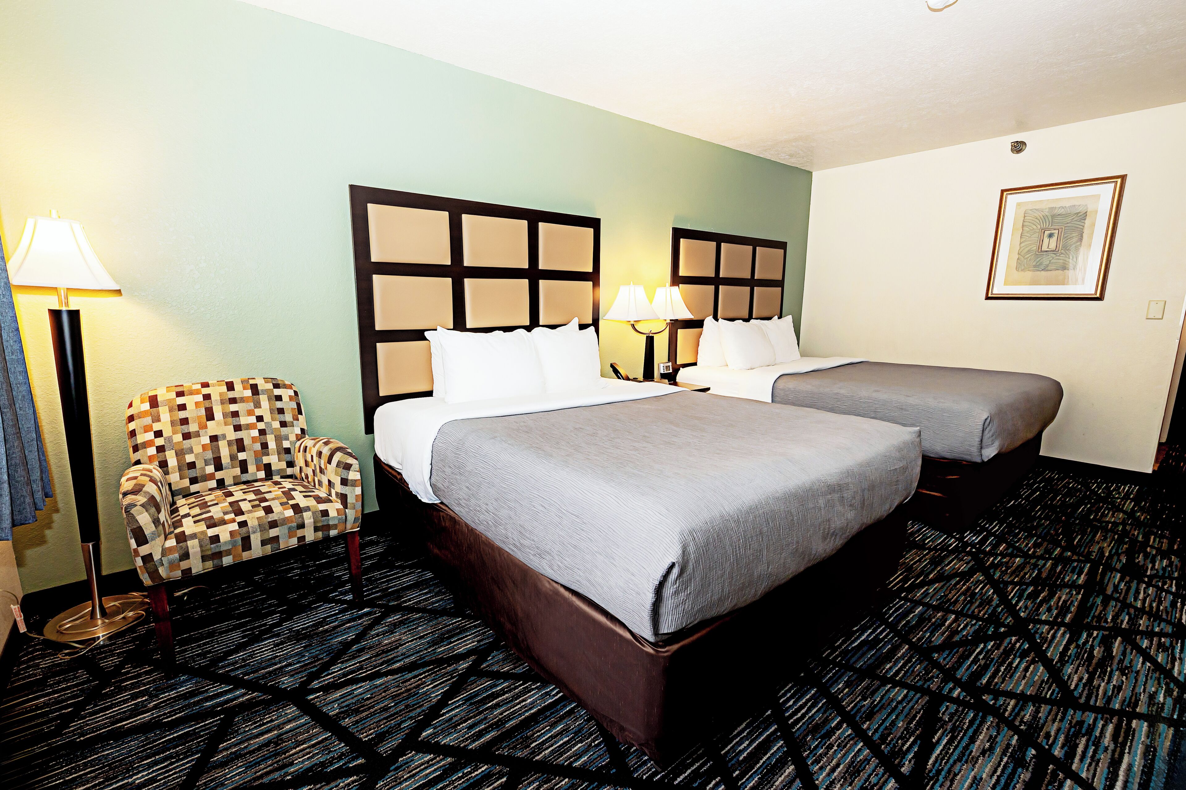 Standard Room, 2 Queen Beds | Pillow-top beds, desk, laptop workspace, blackout curtains