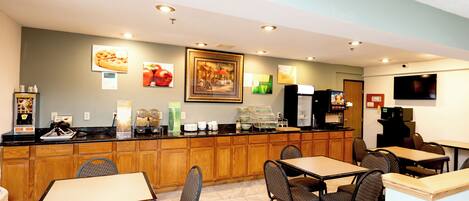 Café da manhã continental grátis todos os dias