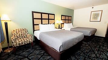 Standard Room, 2 Queen Beds | Pillowtop beds, desk, laptop workspace, blackout drapes