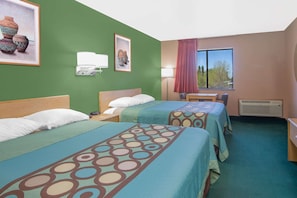 Standard Room, 2 Queen Beds | Desk, blackout drapes, rollaway beds, free WiFi - Super 8 by Wyndham Fort Sumner (Fort Sumner)