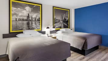 Room, 2 Queen Beds, Non Smoking | Desk, iron/ironing board, free cots/infant beds, rollaway beds