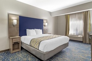 Standard Room, 1 King Bed, Accessible, Non Smoking | Desk, laptop workspace, blackout drapes, iron/ironing board