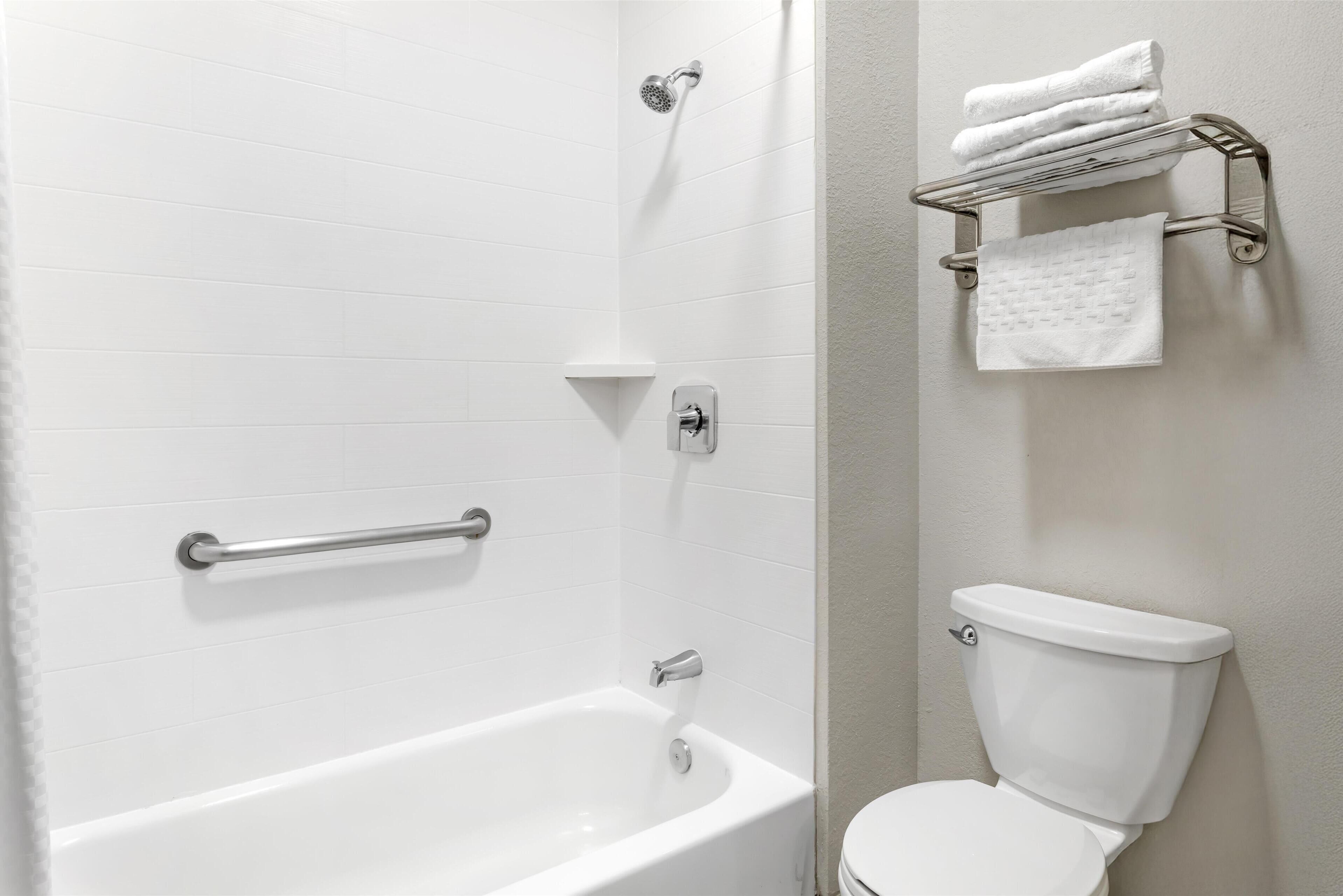 standard room, 1 king bed, non smoking, microwave (larger room;with sofabed) | bathroom | free toiletries, hair dryer, towels, soap