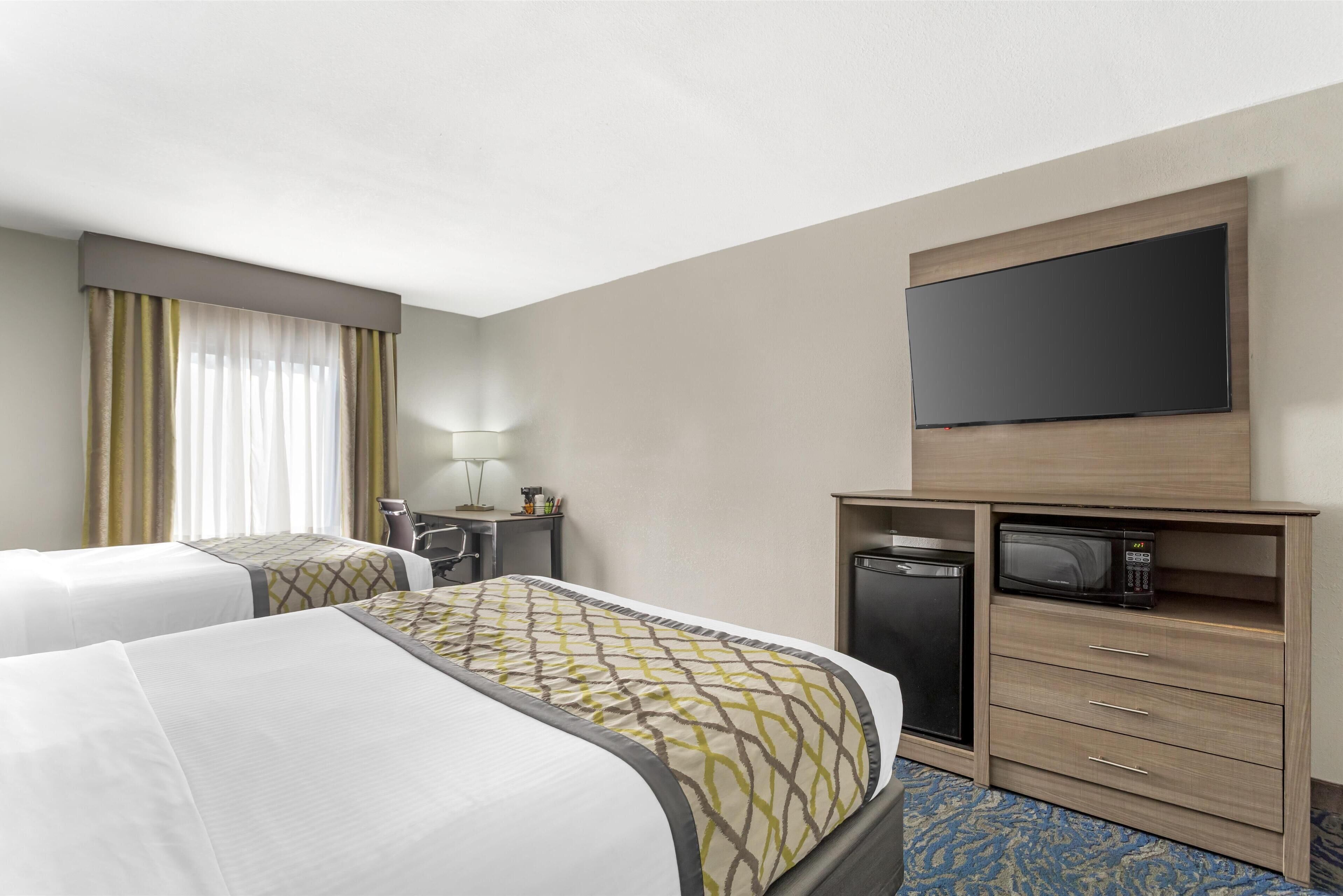 standard room, multiple beds, non smoking, refrigerator & microwave (with sofabed) | desk, laptop workspace, blackout curtains, iron/ironing board