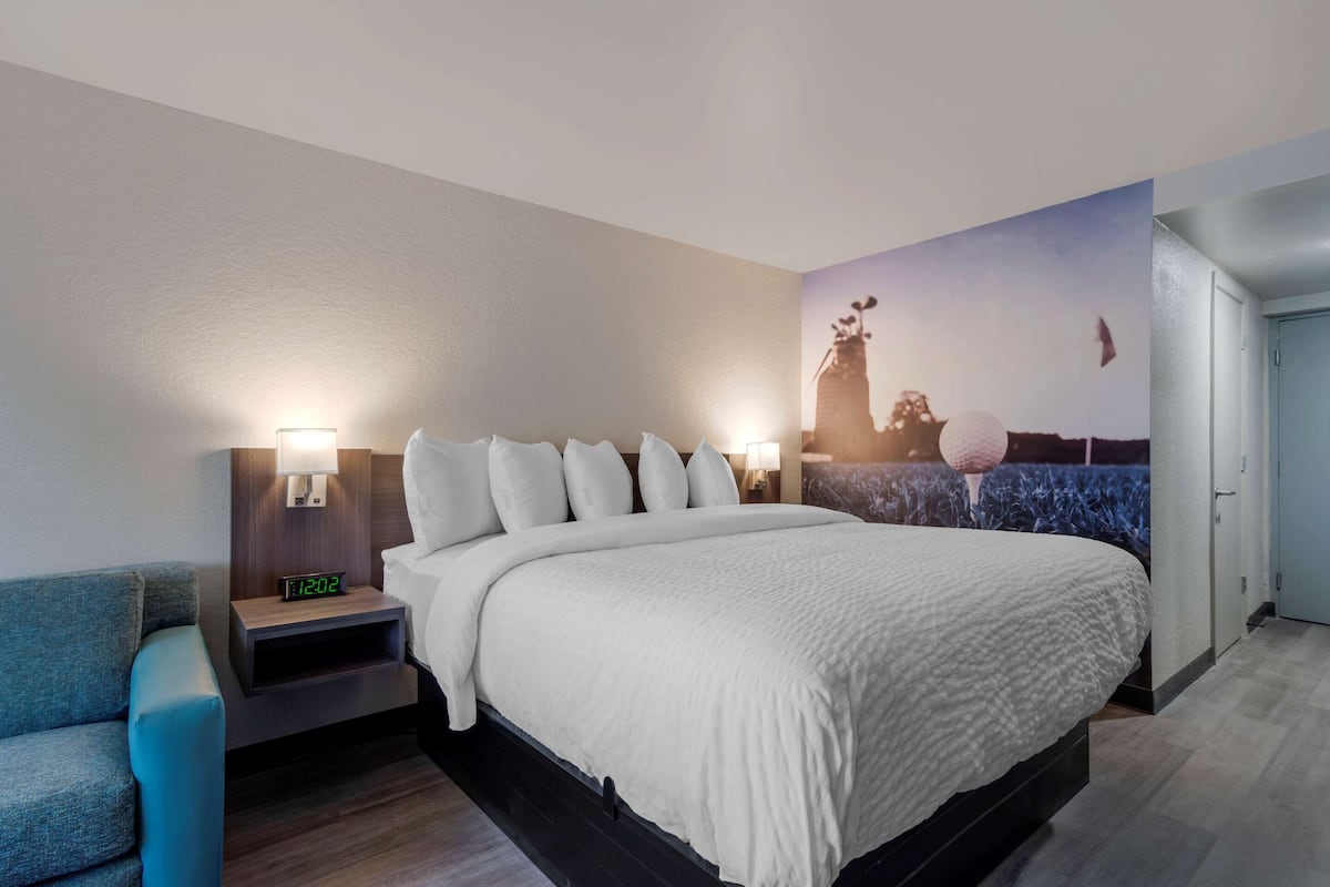 Premium bedding, desk, iron/ironing board, free WiFi