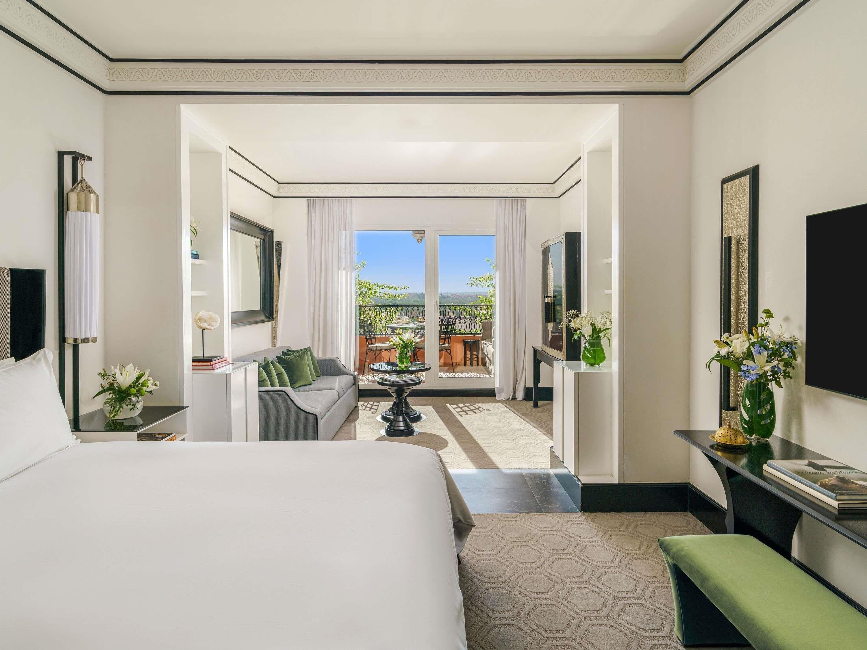 小型套房, 1 张特大床 (Atlas) | 高档床上用品、羽绒被、加厚床垫、迷你吧