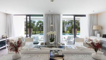 Presidential Suite, 2 Bedrooms, Pool Access | Premium bedding, minibar, in-room safe, desk