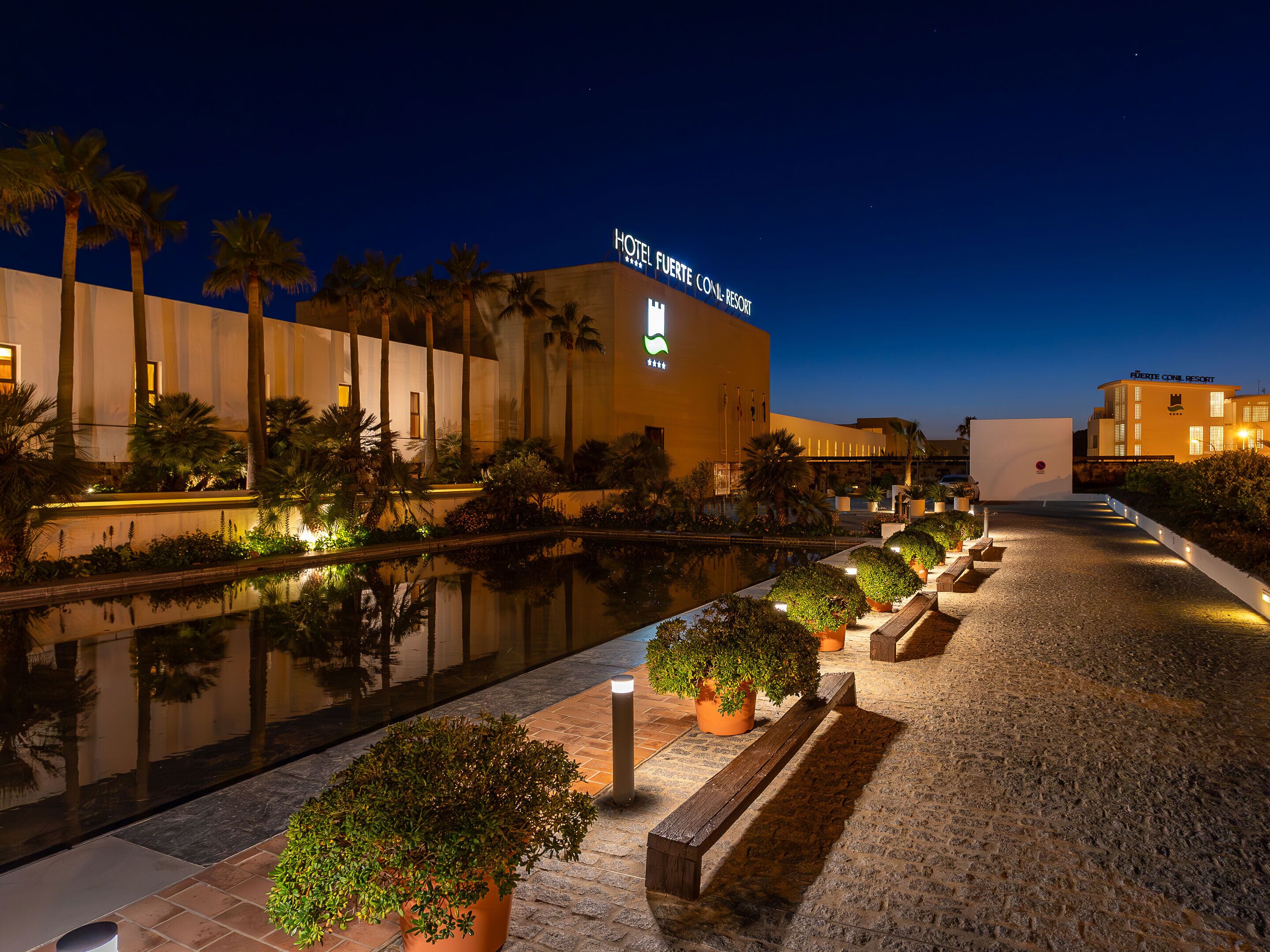 Front of property - evening/night