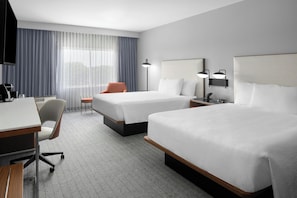 Room, 2 Queen Beds | In-room safe, desk, blackout drapes, iron/ironing board