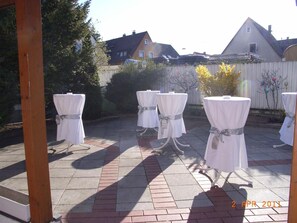 Außenbereich für Bankette