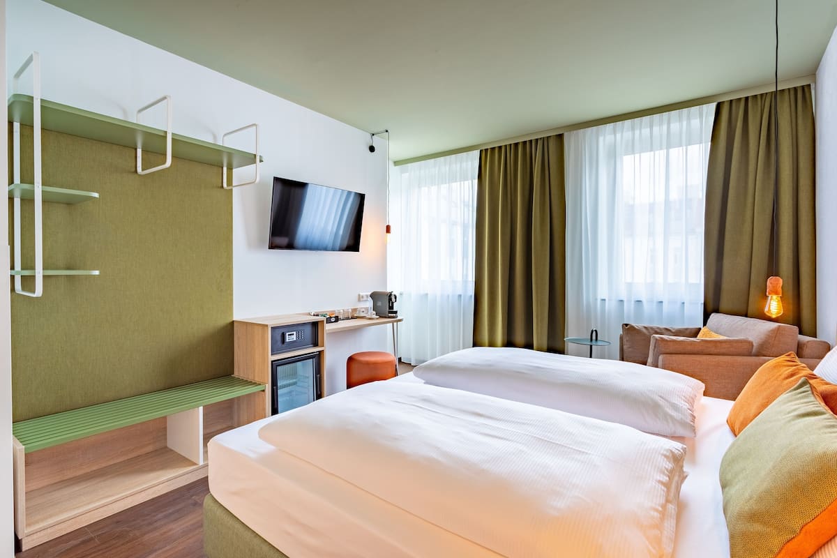 Minibar, in-room safe, desk, blackout drapes
