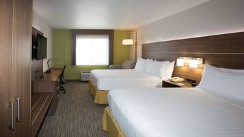 In-room safe, desk, laptop workspace, blackout drapes