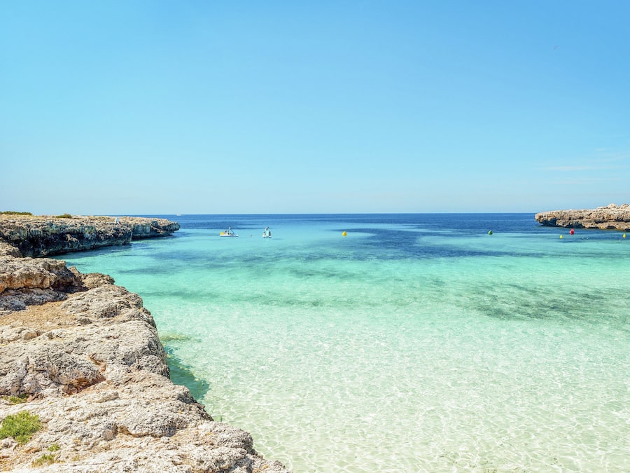 On the beach, white sand