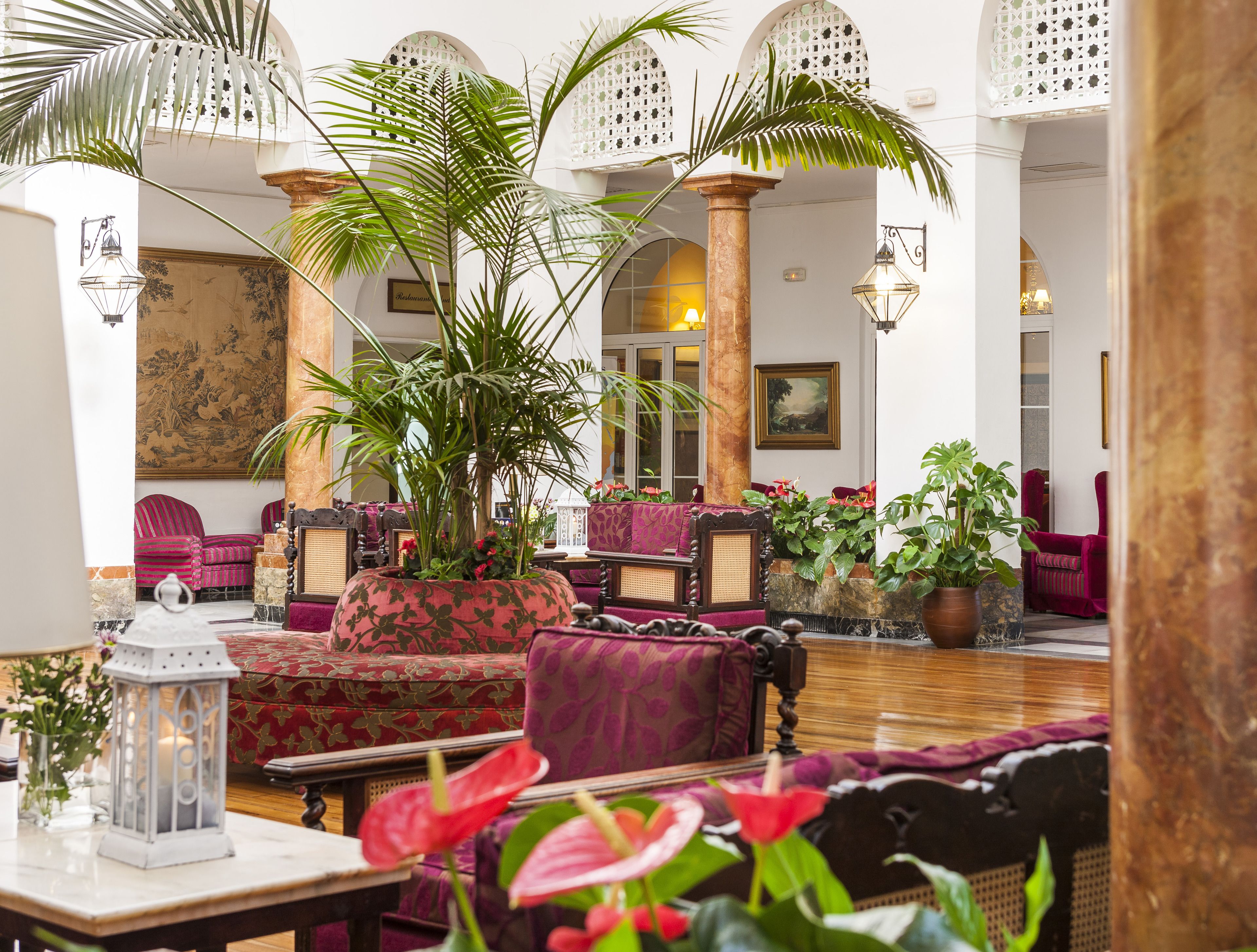 Sittområde i lobbyn