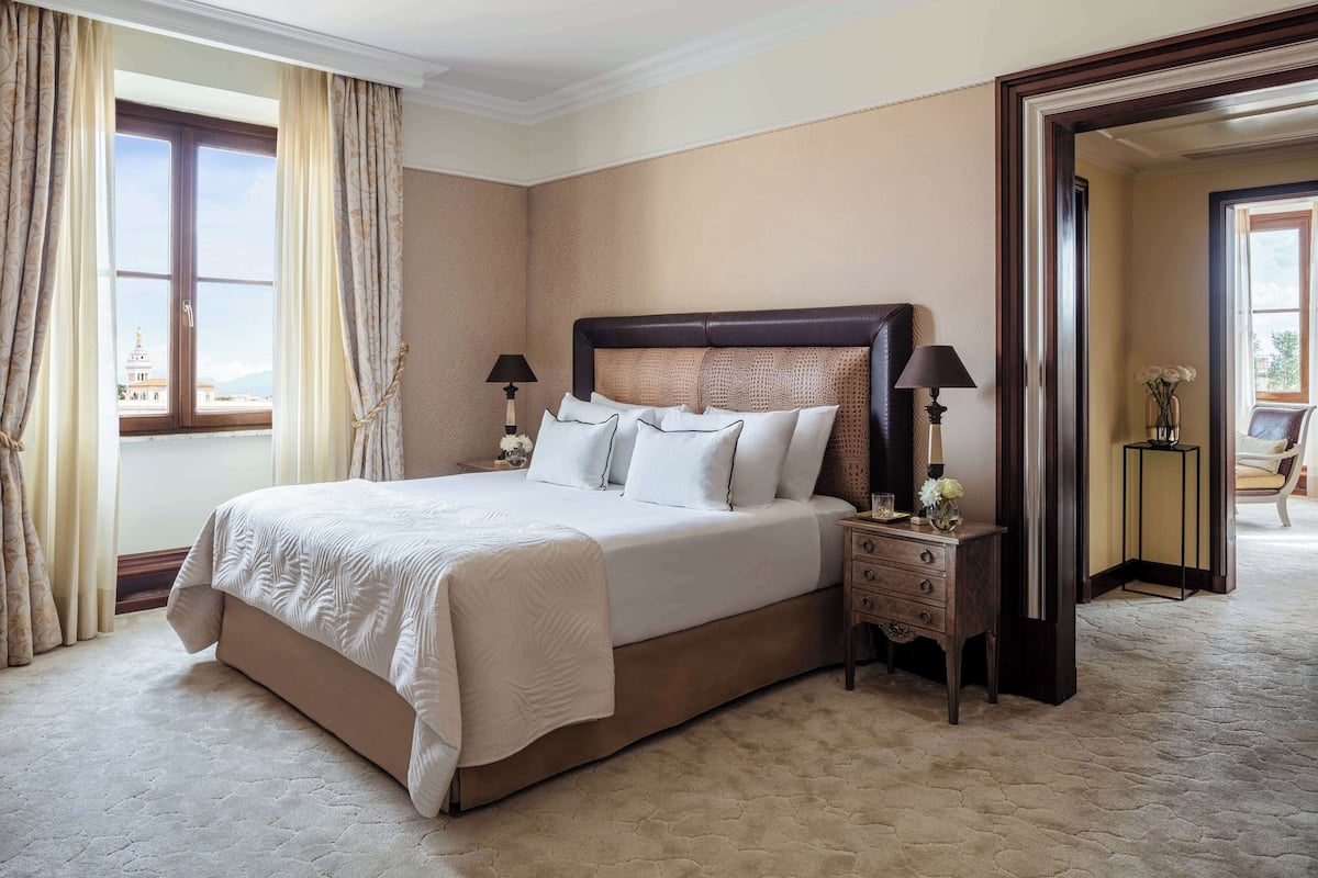 1 habitación y ropa de cama de alta calidad