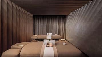 Sauna, hot tub, body treatments, body wraps, body scrubs, facials