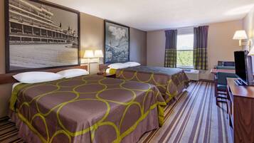 Room, 2 Double Beds, Accessible, Non Smoking (Mobility) | Desk, free WiFi, bed sheets