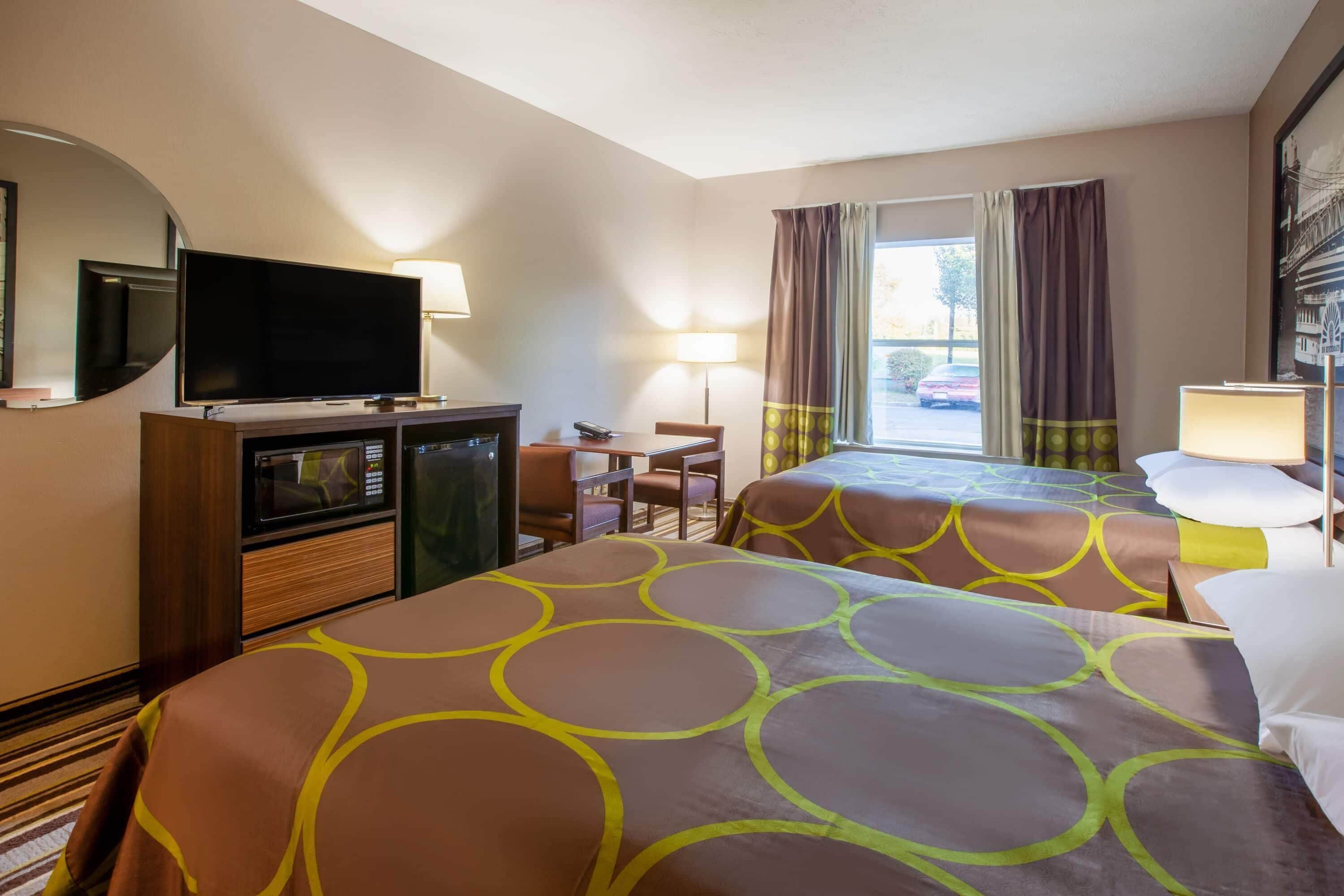 Room, 2 Queen Beds, Non Smoking | Desk, free WiFi, bed sheets