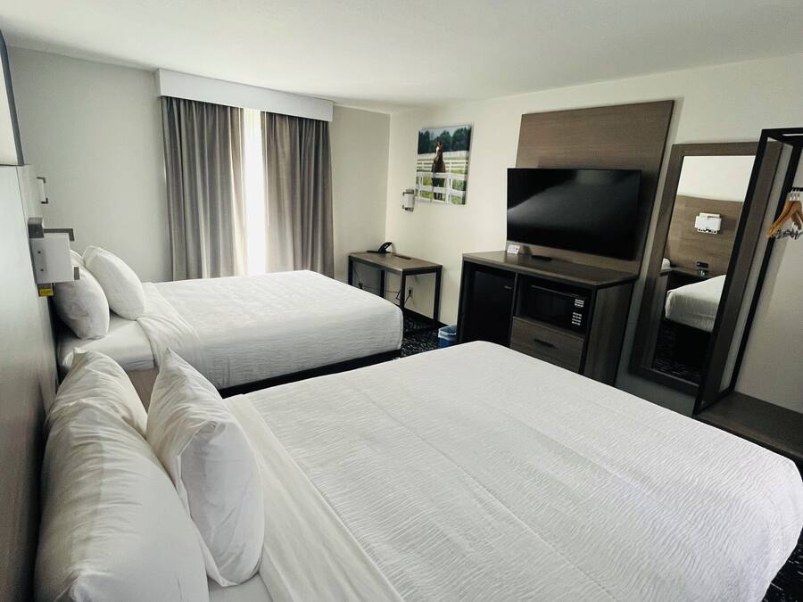 Room, 2 Queen Beds, Non Smoking | Desk, free WiFi, bed sheets