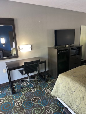 Desk, iron/ironing board, free WiFi, bed sheets
