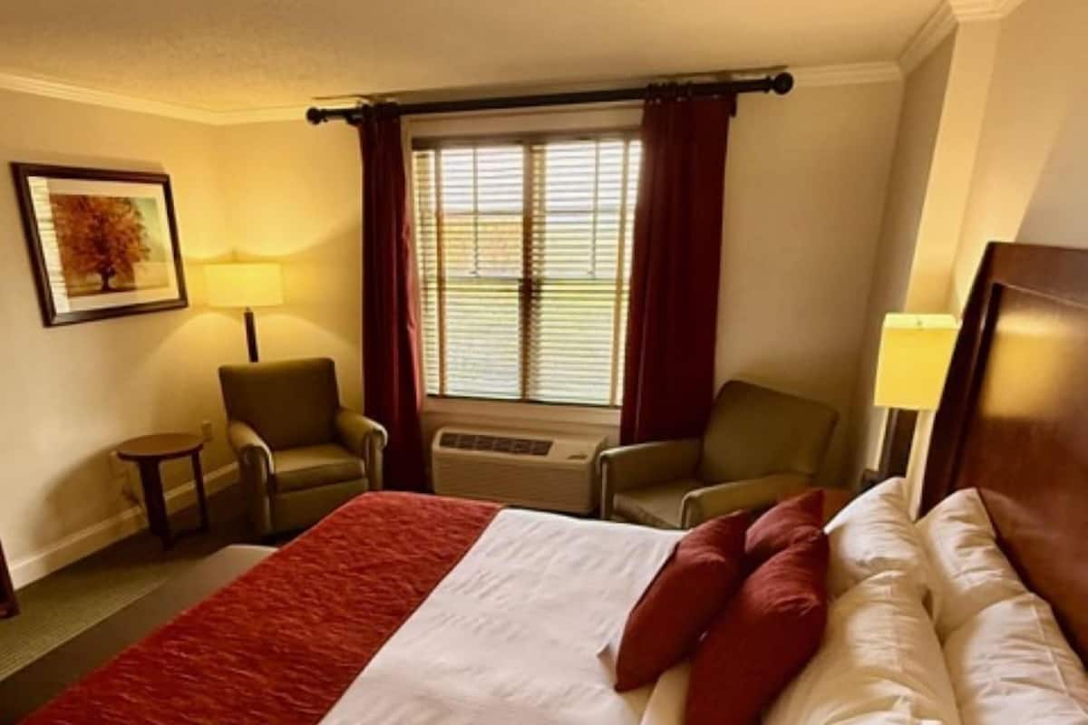 Suite, 1 King Bed, Balcony | Premium bedding, in-room safe, iron/ironing board