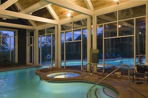 Indoor pool, seasonal outdoor pool