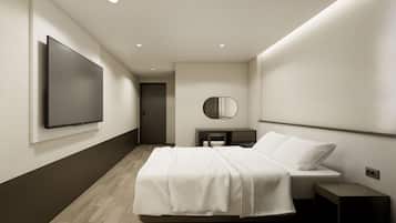 Chambre Double Standard | Couette en duvet d'oie, minibar, draps fournis