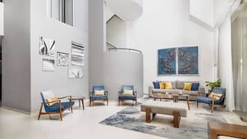 Sitteområde i lobbyen