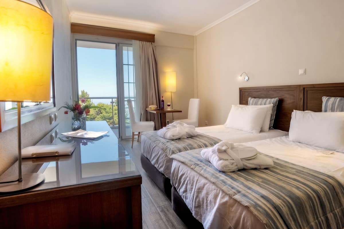 Chambre Double Standard, balcon, vue mer