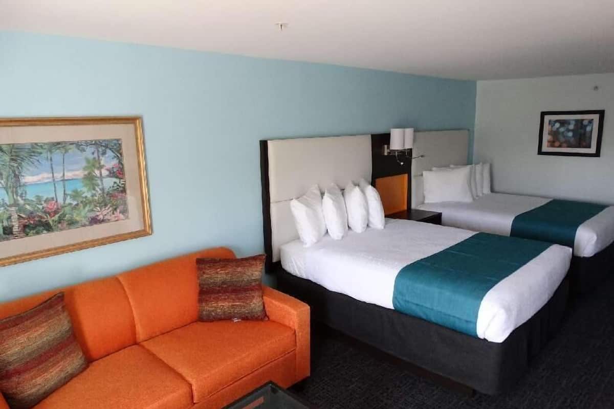 In-room safe, desk, laptop workspace, blackout drapes