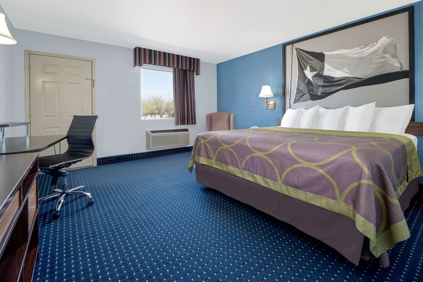 Desk, blackout drapes, iron/ironing board, rollaway beds