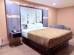 Room, 1 King Bed, Non Smoking | Desk, laptop workspace, free WiFi, bed sheets