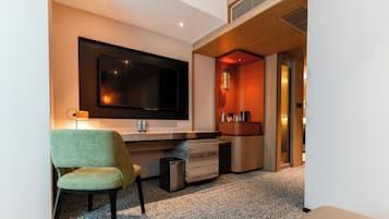 In-room safe, desk, blackout curtains, iron/ironing board