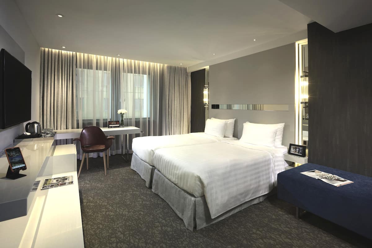 In-room safe, desk, blackout curtains, iron/ironing board