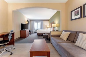 Comfort Suite, 1 King Bed with Sofa bed, Non Smoking | In-room safe, desk, soundproofing, iron/ironing board