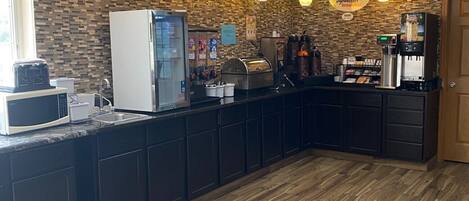 Free daily on-the-go breakfast