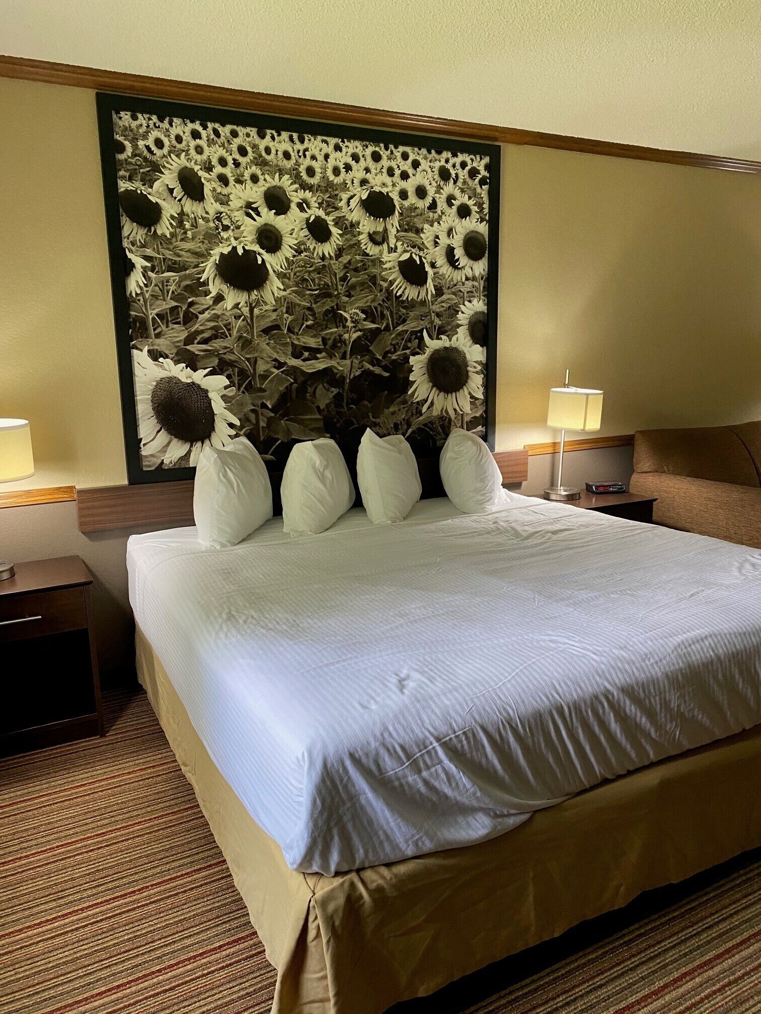 desk, free cots/infant beds, free wifi, bed sheets