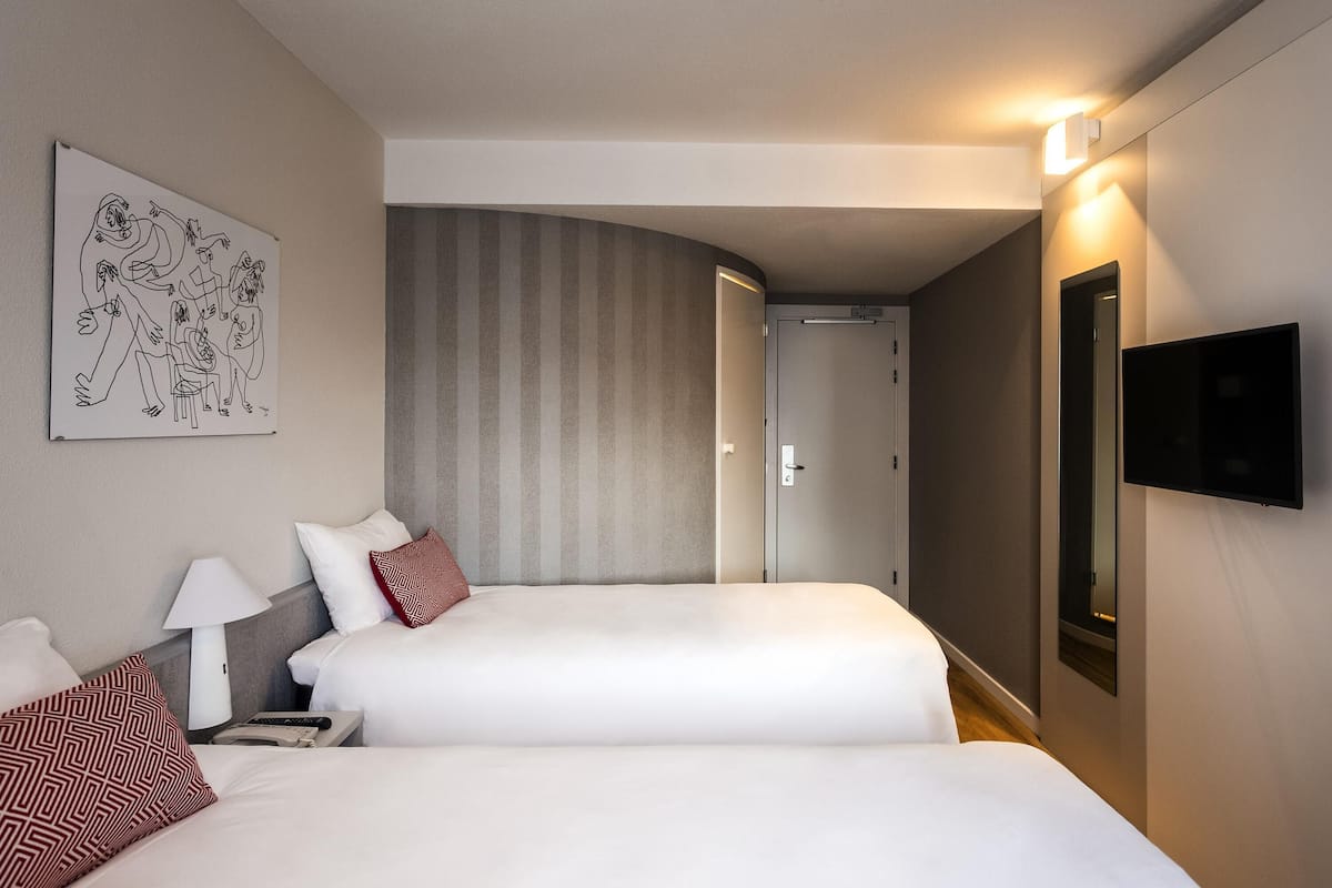 Room, 2 Twin Beds | Down comforters, individually furnished, desk, laptop workspace