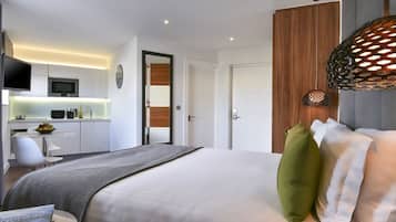 1 habitación y ropa de cama hipoalergénica