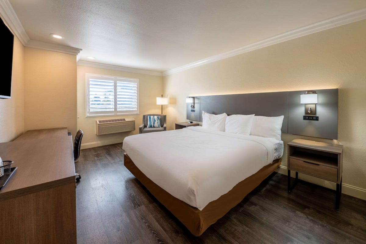 Standard Room, 1 King Bed, Non Smoking | Desk, laptop workspace, free WiFi, bed sheets