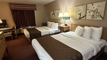 Desk, free WiFi, bed sheets