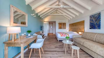Deluxe Suite, 1 King Bed with Sofa bed, Ocean View | 1 bedroom, premium bedding, Select Comfort beds, in-room safe