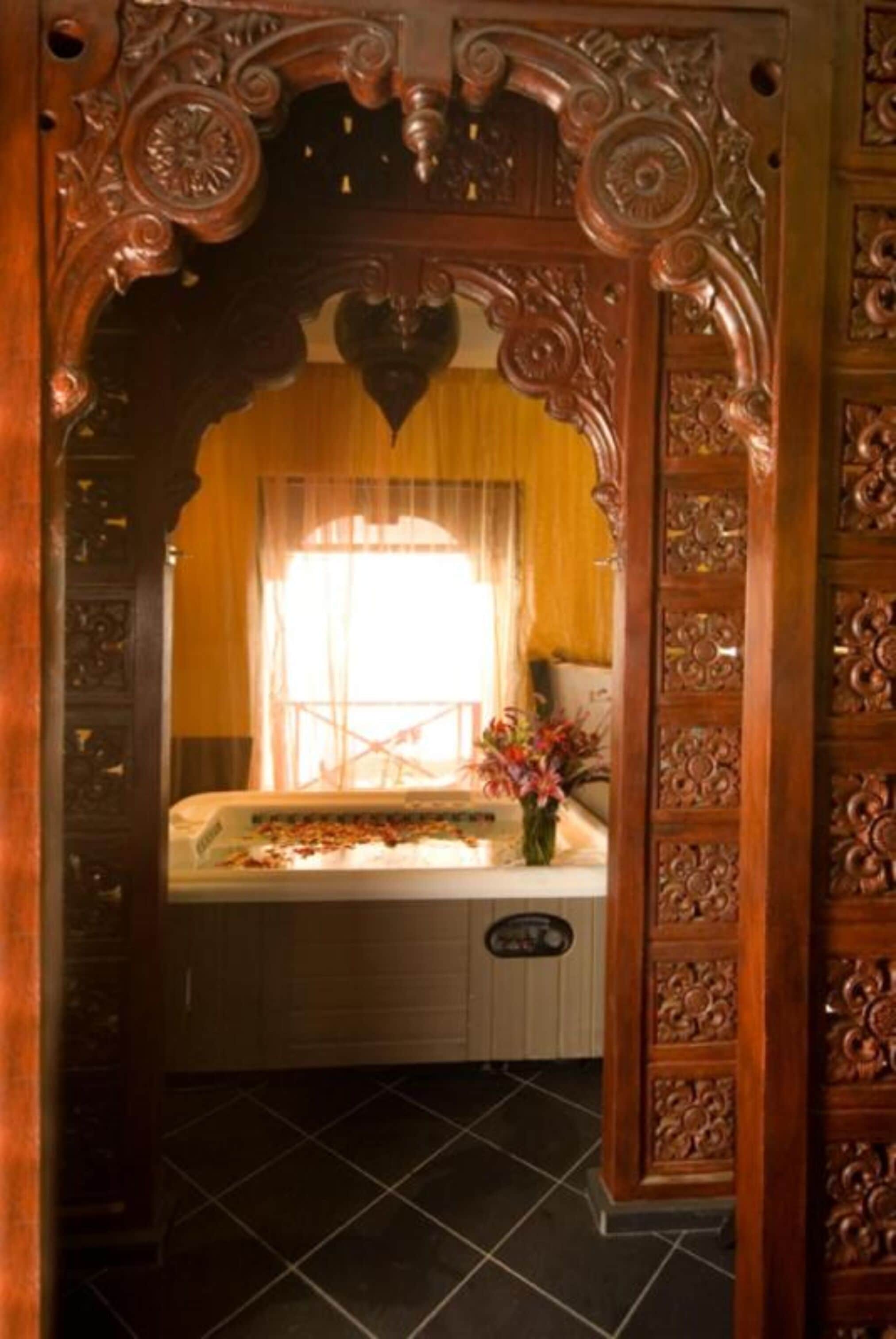 oriental suite at zephyr palace | bathroom | free toiletries, hair dryer, towels