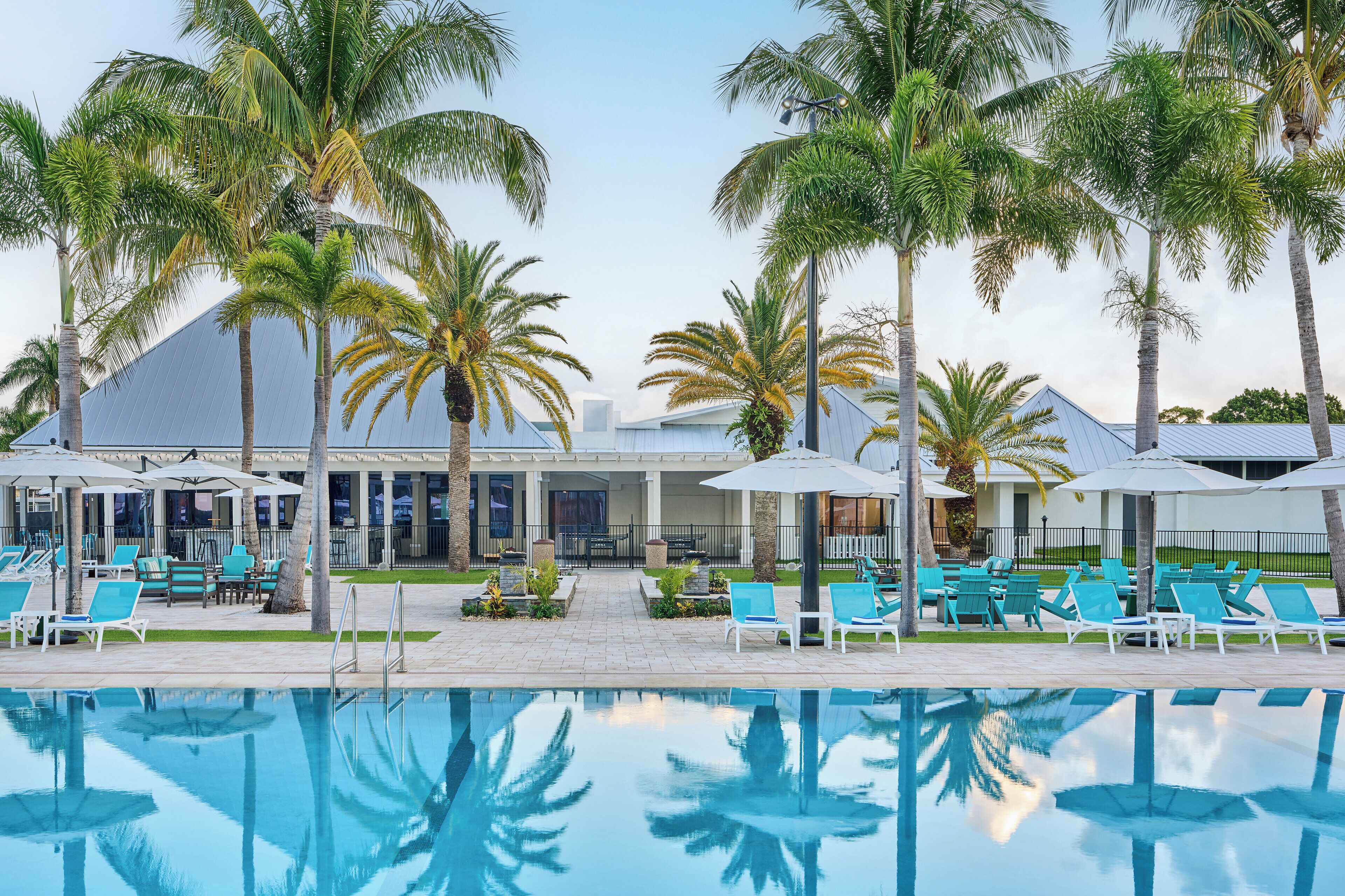 2 outdoor pools, open 8:00 AM to 7:00 PM, pool umbrellas, sun loungers