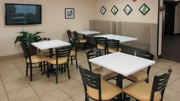 Free daily self-serve breakfast